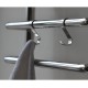 Крючок навесной Mario INOX 28x60 мм, нержавеющая сталь, комплект 2 шт