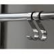 Крючок навесной Mario INOX 28x60 мм, нержавеющая сталь, комплект 2 шт