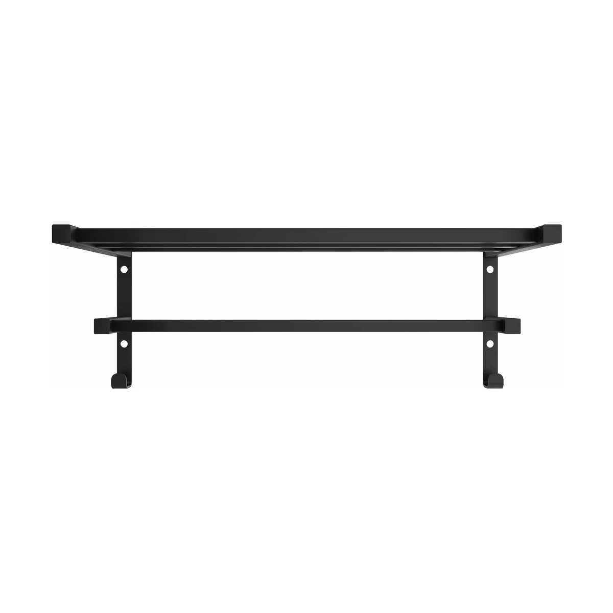 Полка для полотенец Mario HF Sheffield 520x256 настенная профильная, черный мат