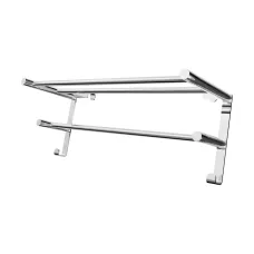 Полиця для рушників навісна Mario INOX 520x204 кругла, полірована нержавіюча сталь