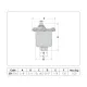 Автоматический воздухоотводчик Caleffi MAXCAL 501500 3/4″ ВР для отопления и кондиционирования, 16 бар