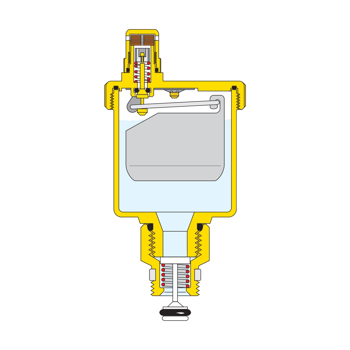Автоматический воздухоотводчик Caleffi MINICAL 502040 1/2″ НР для систем отопления