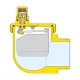 Автоматический воздухоотводчик для радиатора Caleffi AERCAL 504501 3/4″ угловой, хром
