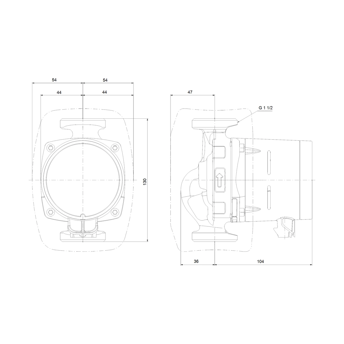 Насос циркуляційний Grundfos ALPHA2 25-40 130 різьбовий 4 м для опалення