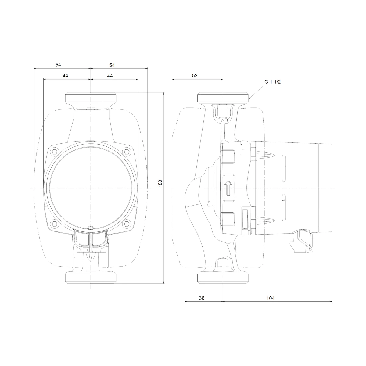 Насос циркуляційний Grundfos ALPHA2 25-40 180 різьбовий 4 м для опалення
