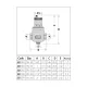 Деаэратор (сепаратор воздуха) Caleffi DISCAL 551008 1 1/2″ ВР со сливным краном