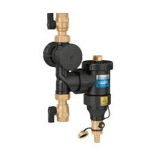 Дешламатор с сетчатым фильтром и магнитом Caleffi DIRTMAGPLUS 545376 1″ ВР, с запорными кранами