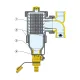 Дешламатор с магнитом Caleffi DIRTMAG 545305 3/4″ ВР, композит, для горизонтальных и вертикальных труб