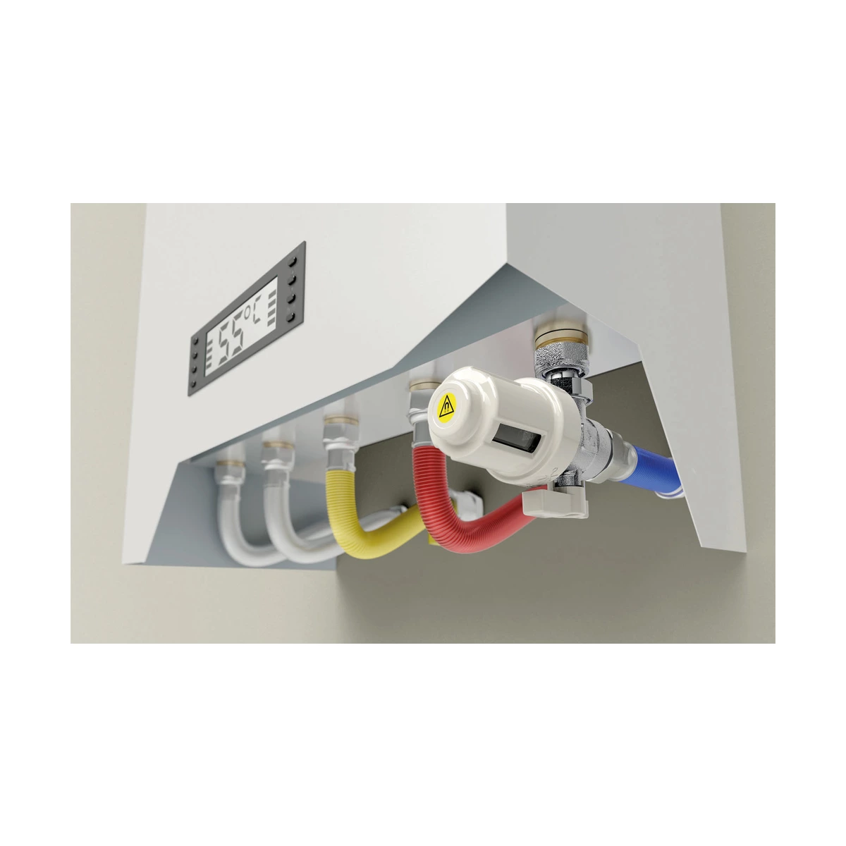 Магнитный фильтр под котел Caleffi XS 545900 3/4″ угловой с краном, хром