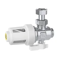 Магнітний фільтр під котел Caleffi XS 545900 3/4″ кутовий з краном, хром