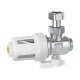 Магнитный фильтр под котел Caleffi XS 545900 3/4″ угловой с краном, хром