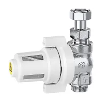 Магнитный фильтр под котел Caleffi XS 545910 3/4″ прямой с краном, никель