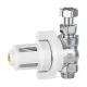 Магнитный фильтр под котел Caleffi XS 545910 3/4″ прямой с краном, никель