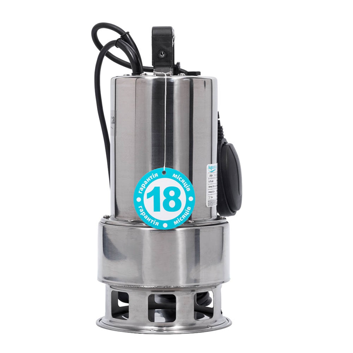 Насос дренажный Aquatica EL-Drain 750 Inox для грязной воды 0,75 кВт 8,5 м