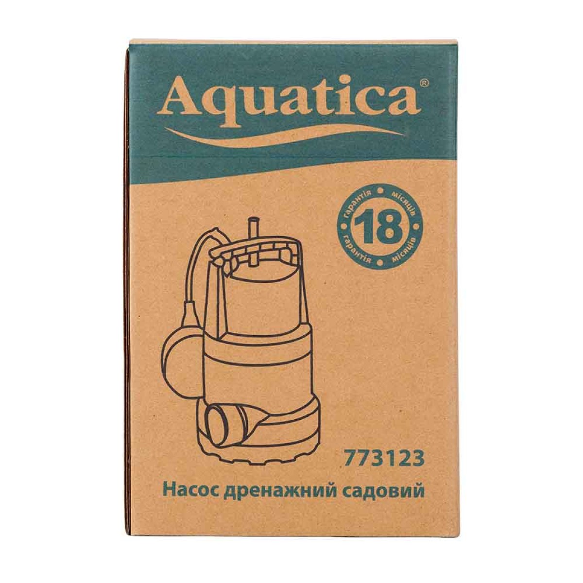 Насос дренажный Aquatica ELL 450 SUB для чистой воды 0,45 кВт 8 м