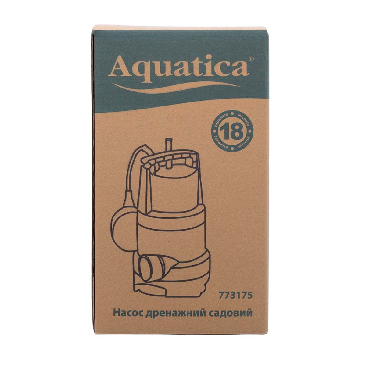 Насос дренажный Aquatica ELL 750 Drain для грязной воды 0,75 кВт 9,5 м
