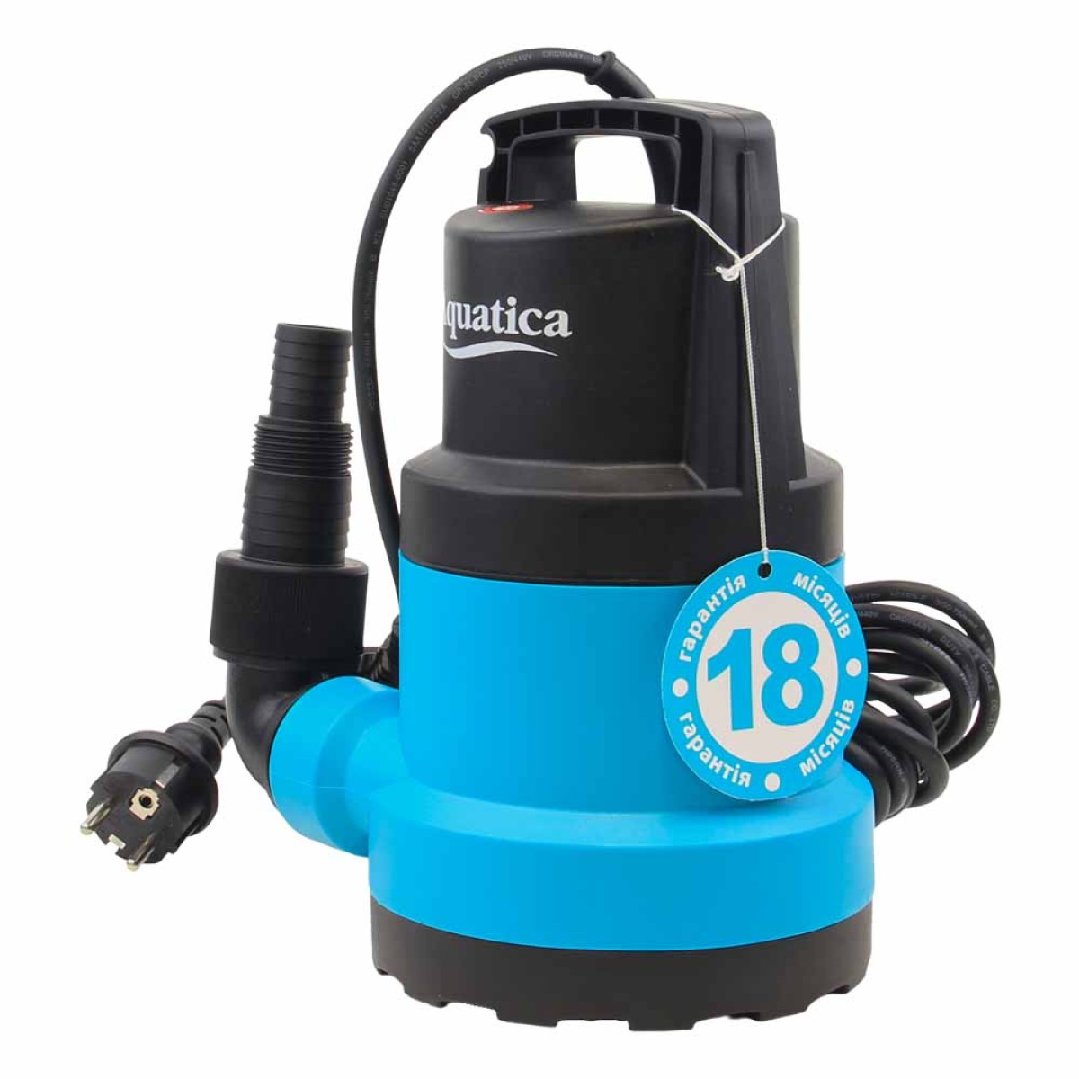 Насос дренажный Aquatica ELL 750 SUB для чистой воды 0,75 кВт 9,5 м