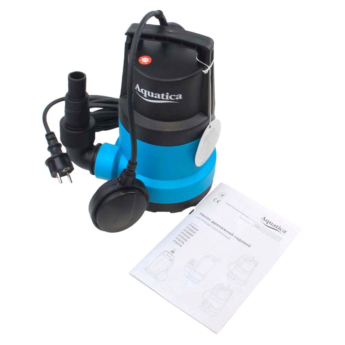 Насос дренажный Aquatica ELL 750 SUB для чистой воды 0,75 кВт 9,5 м