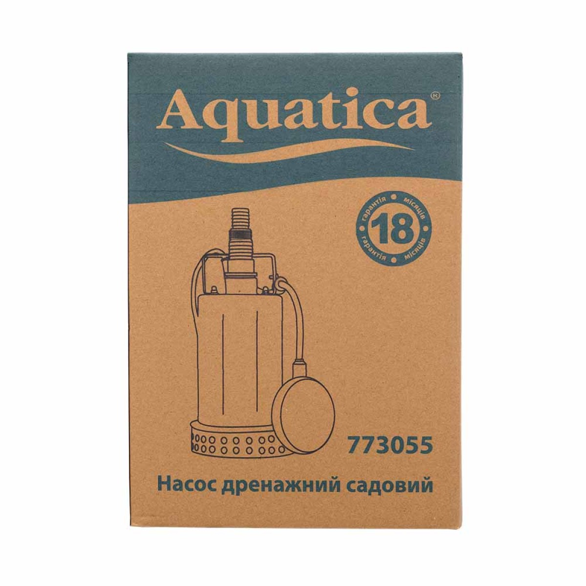 Насос дренажный Aquatica ELL SUB 750 INOX нержавеющий 0,75 кВт 8 м