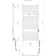 Полотенцесушитель электрический Mario Hygge Family HF Derby 1170x530 белый матовый 255 Вт с таймером
