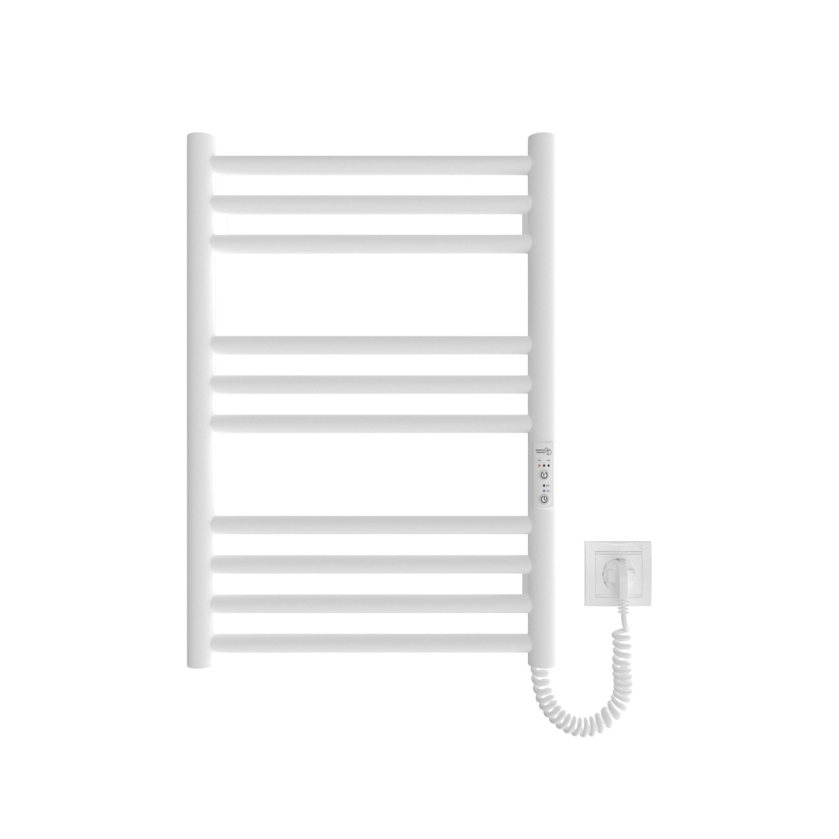 Полотенцесушитель электрический Mario Hygge Family HF Greenwich 570x430 белый матовый 100 Вт с таймером
