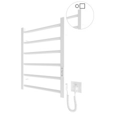 Полотенцесушитель электрический Mario Hygge Family HF Leeds 570x430 белый матовый 60 Вт с таймером
