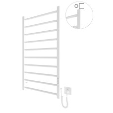 Полотенцесушитель электрический Mario Hygge Family HF Leeds 970x530 белый матовый 130 Вт с таймером