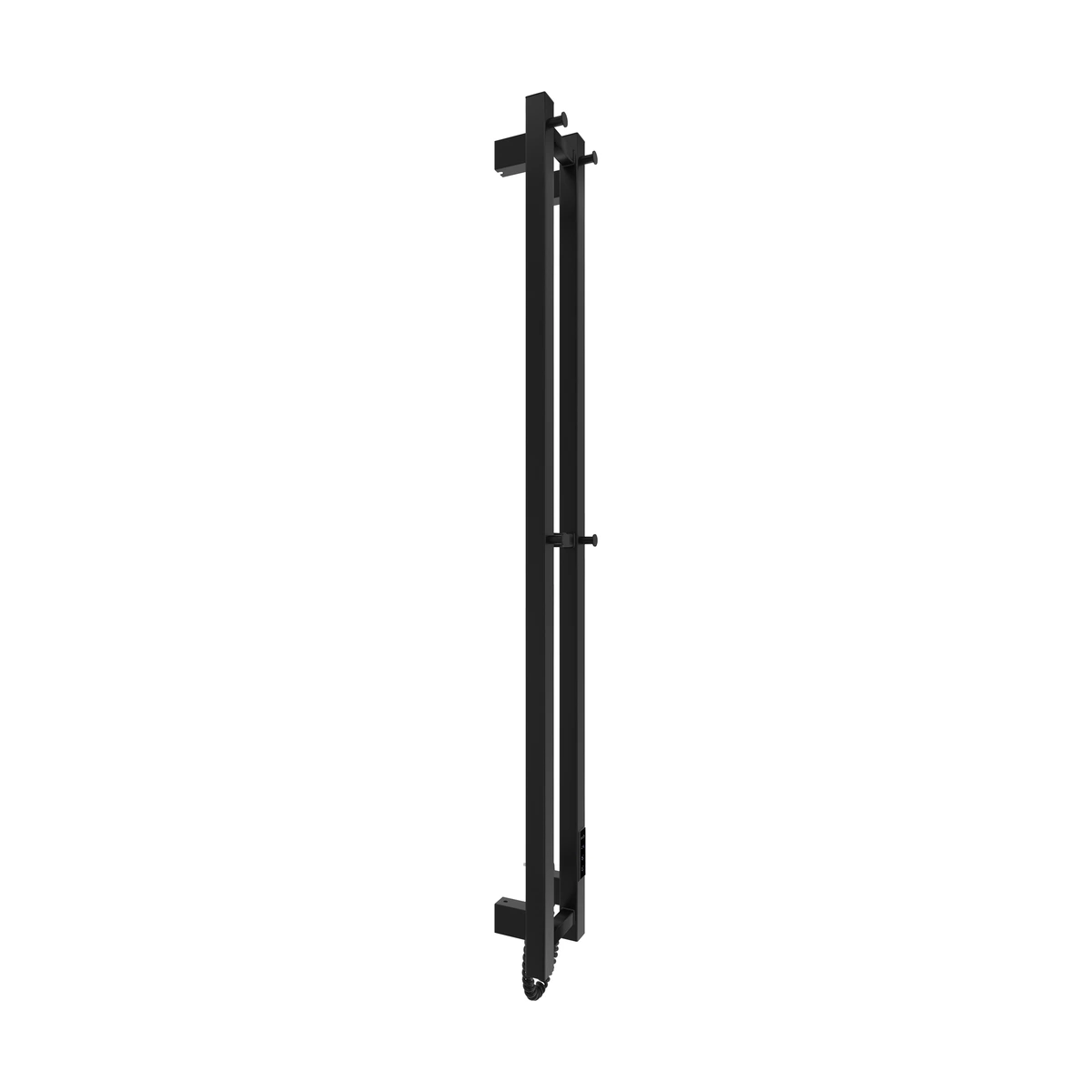 Рушникосушка електрична Mario Hygge Family HF Slim 1170x140 чорна матова 80 Вт з таймером TR 3.0