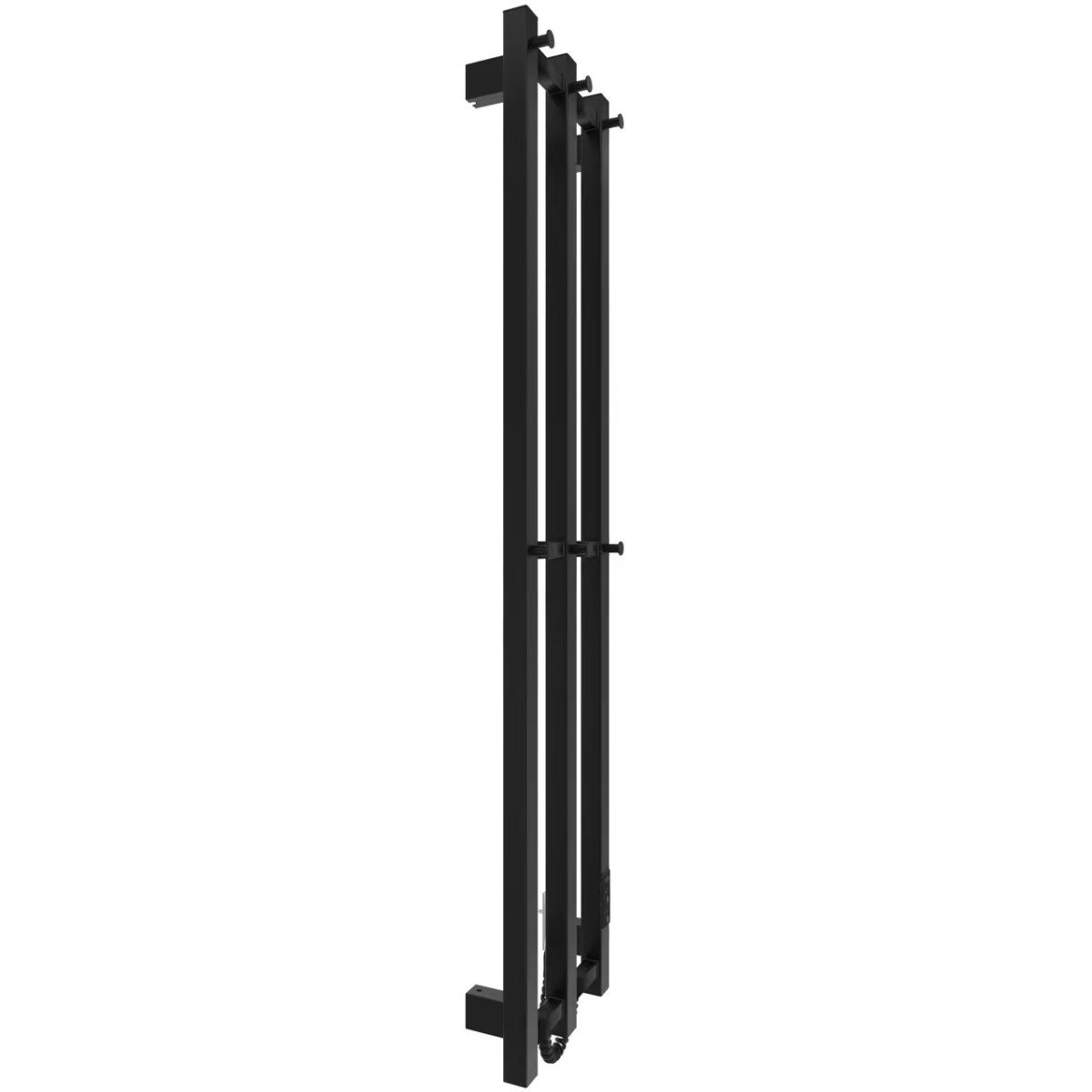 Полотенцесушитель электрический Mario Hygge Family HF Slim 1170x250 черный матовый 110 Вт с таймером TR 3.0
