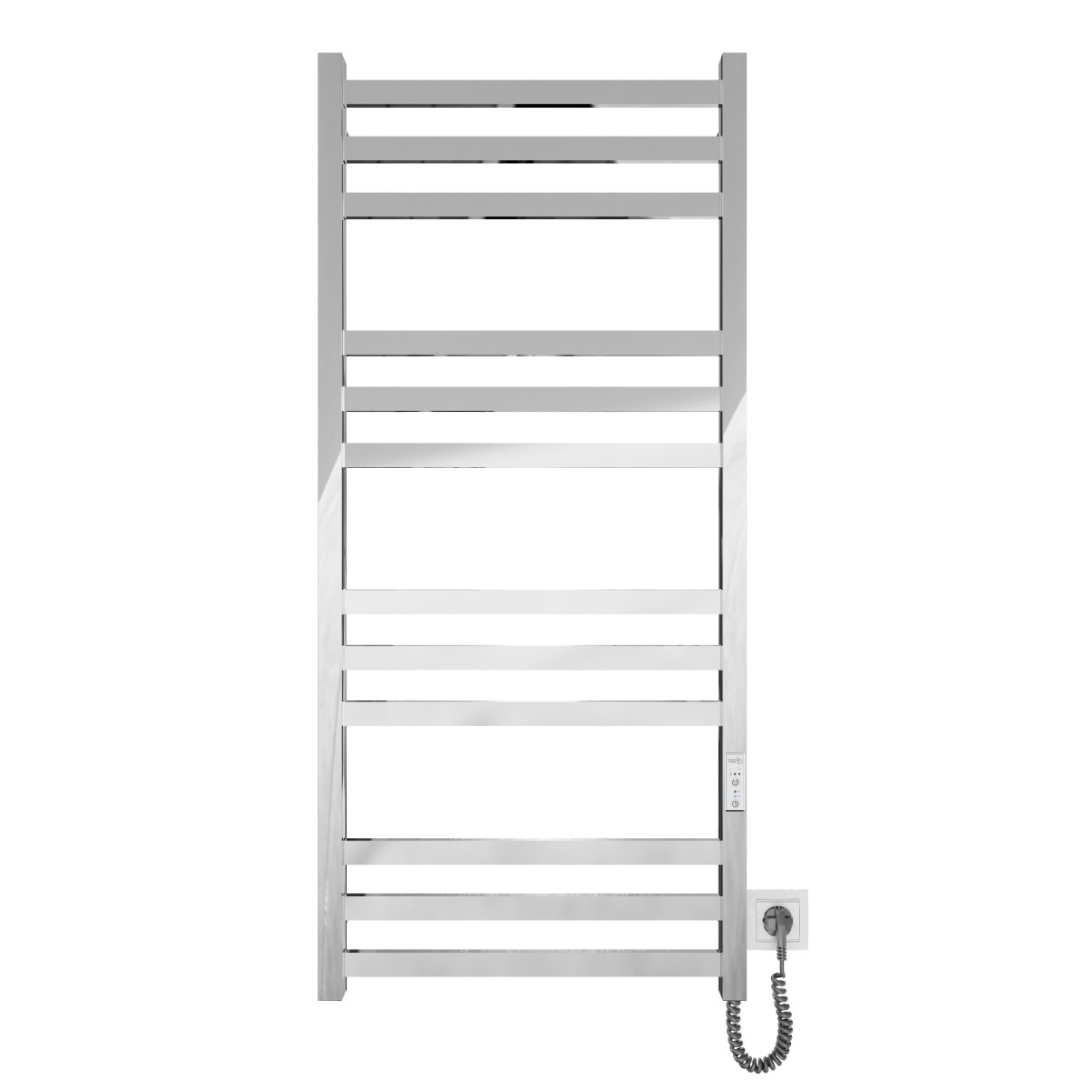 Полотенцесушитель электрический Mario INOX Чикаго-I 1170x530/80, 155 Вт, полированная сталь