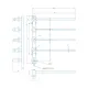 Рушникосушка електрична Mario INOX Іннова 625x595, 40 Вт, полірована сталь