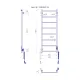 Полотенцесушитель электрический Mario INOX Класик F НР-I 1090x430/75, 95 Вт, полированная сталь