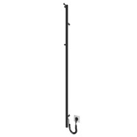 Рушникосушка електрична Mario INOX Рей-I 1500x30/130, 35 Вт, чорний матовий