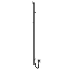 Полотенцесушитель электрический Mario INOX Рей-I 1500x30/130, 35 Вт, черный матовый