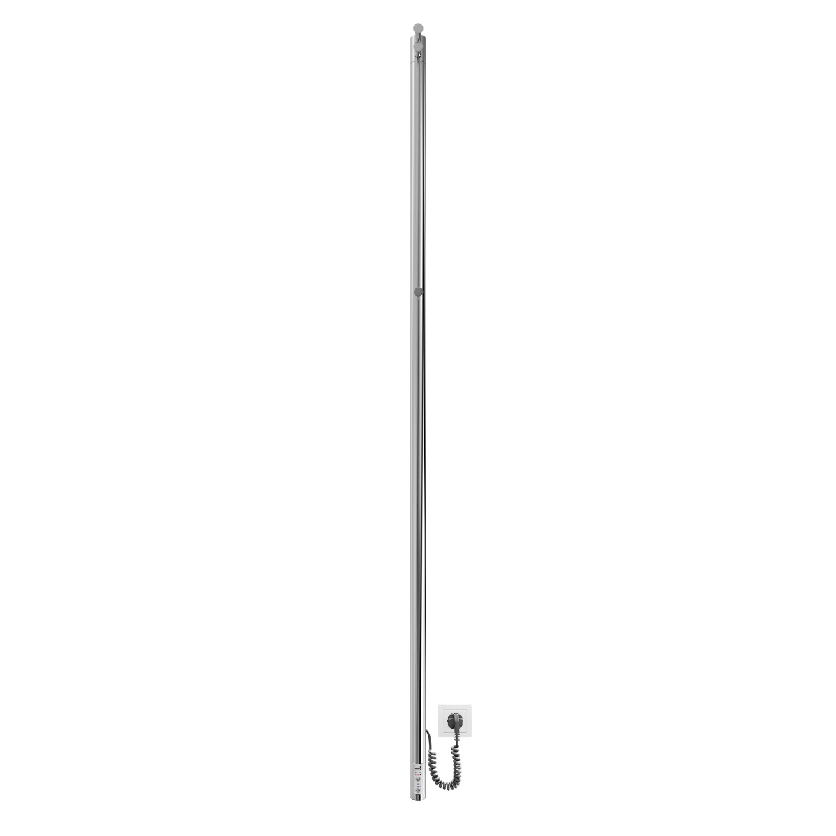 Полотенцесушитель электрический Mario INOX Рей-I 1500x30/130, 35 Вт, полированная сталь