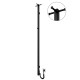 Полотенцесушитель электрический Mario INOX Рей Кубо-I 1500x30/130, 40 Вт, черный матовый