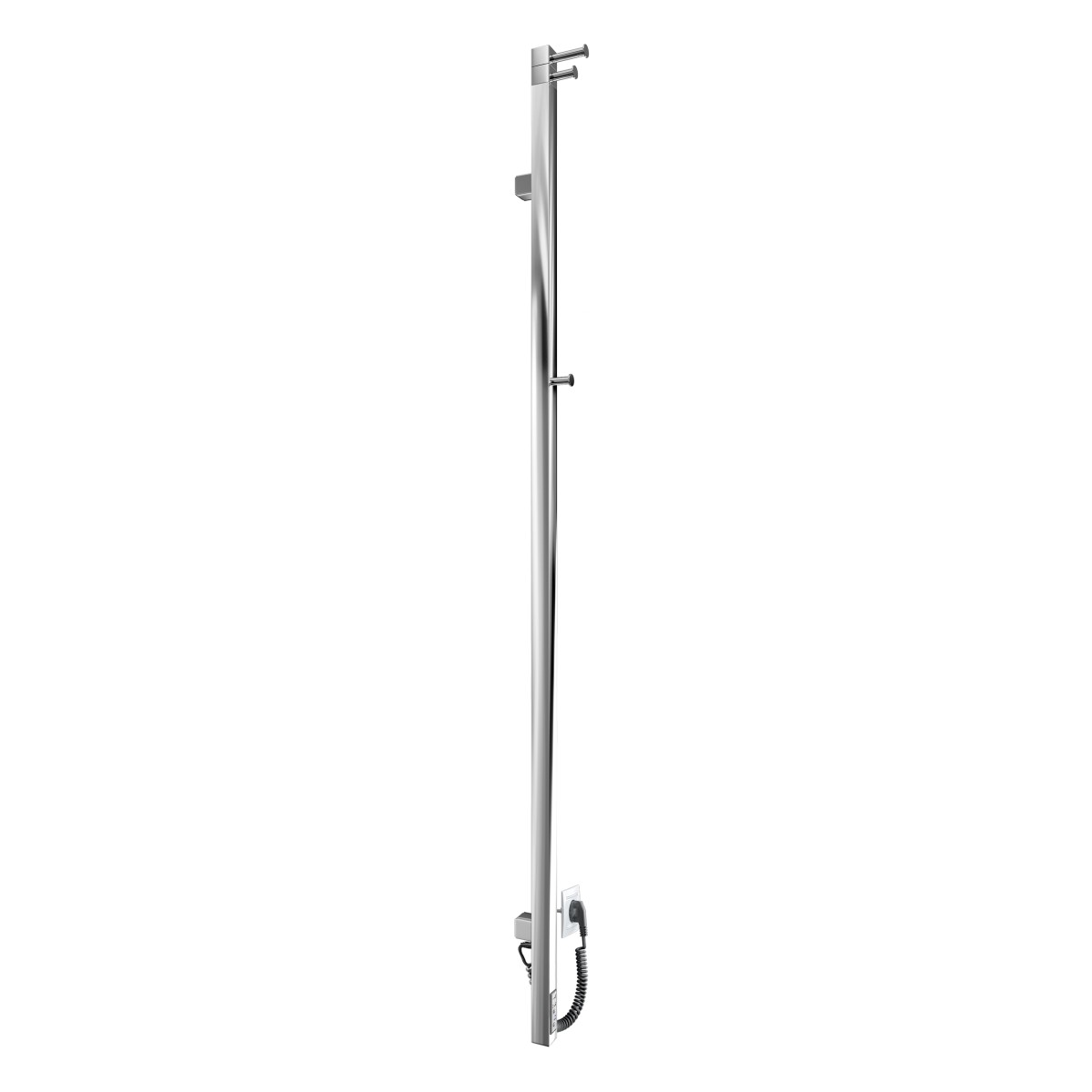 Полотенцесушитель электрический Mario INOX Рей Кубо-I 1500x30/130, 40 Вт, полированная сталь