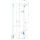 Полотенцесушитель электрический Mario INOX Рей Кубо-I 1500x30/130, 40 Вт, полированная сталь