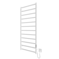 Полотенцесушитель электрический Mario INOX Токио-I 1200x500/80, 170 Вт, белый глянцевый