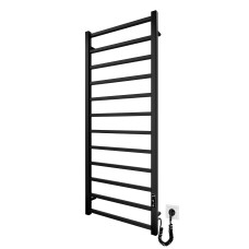 Полотенцесушитель электрический Mario INOX Токио-I 1200x500/80, 170 Вт, черный матовый