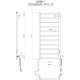 Полотенцесушитель электрический Mario INOX Урбан-I 1110x500/85, 125 Вт, полированная сталь
