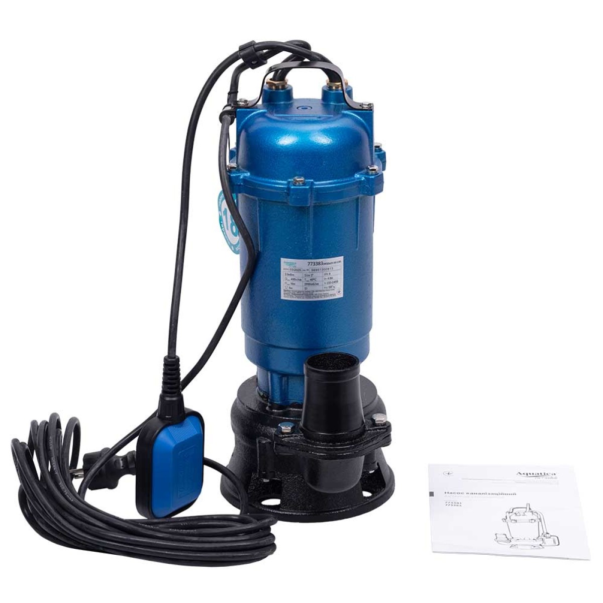 Насос фекальный Aquatica WQDa15-16-2.0F с поплавком 2 кВт 16 м