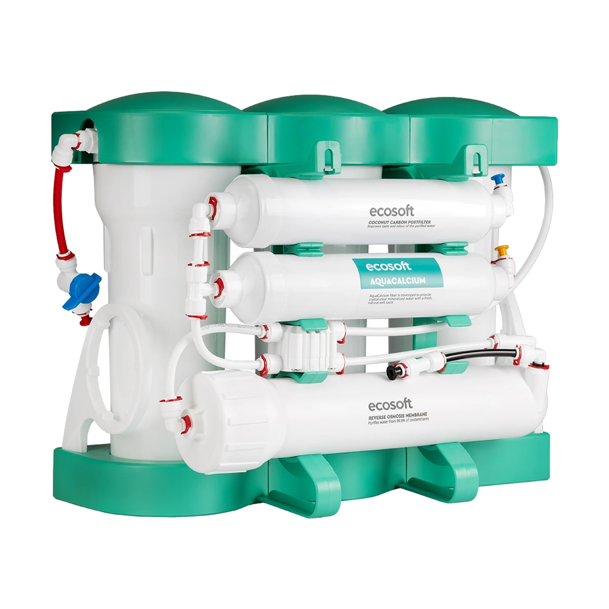 Фильтр обратного осмоса Ecosoft PURE AquaCalcium Mint с минерализацией кальцием, 6 ступеней, бак 7 л