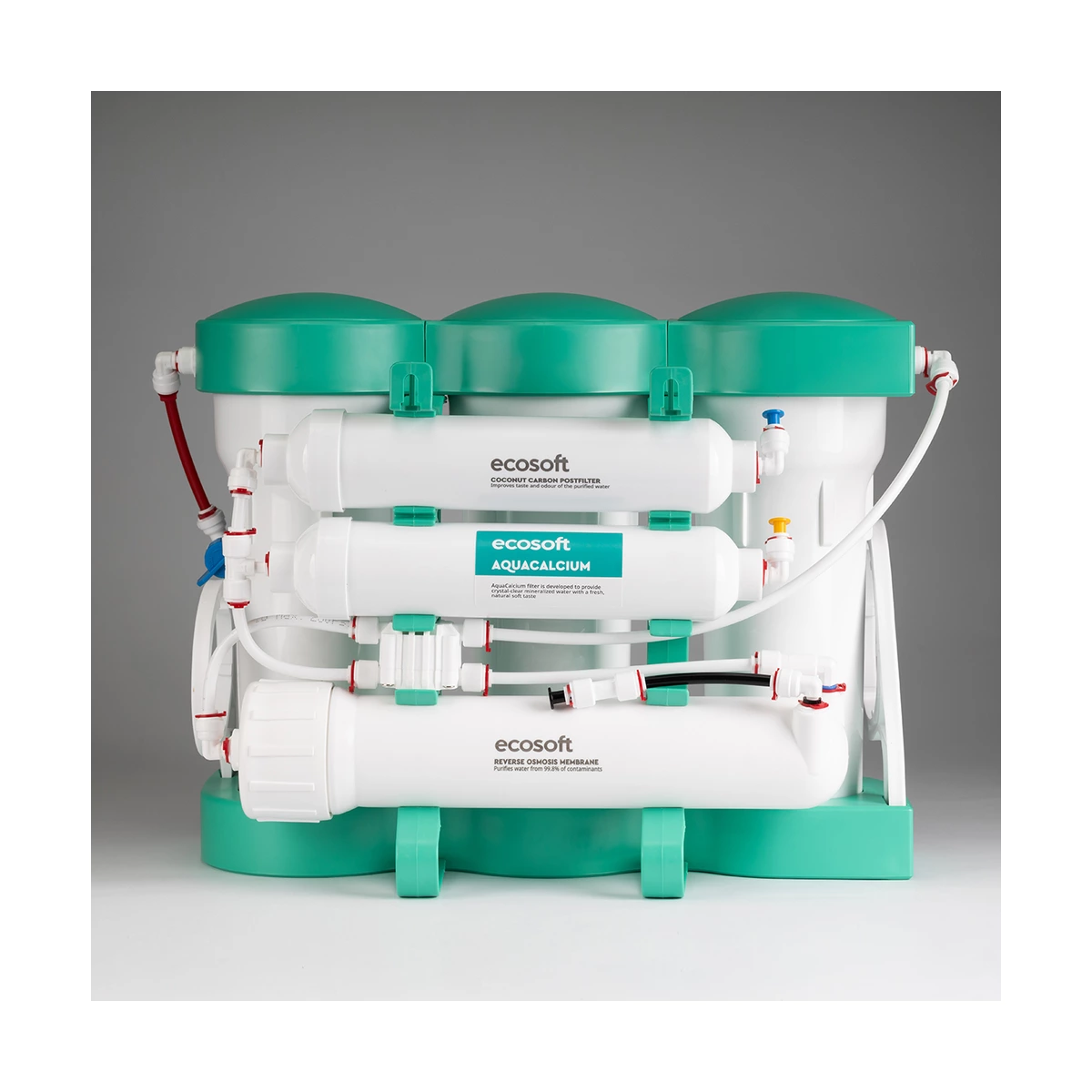 Фильтр обратного осмоса Ecosoft PURE AquaCalcium Mint с минерализацией кальцием, 6 ступеней, бак 7 л