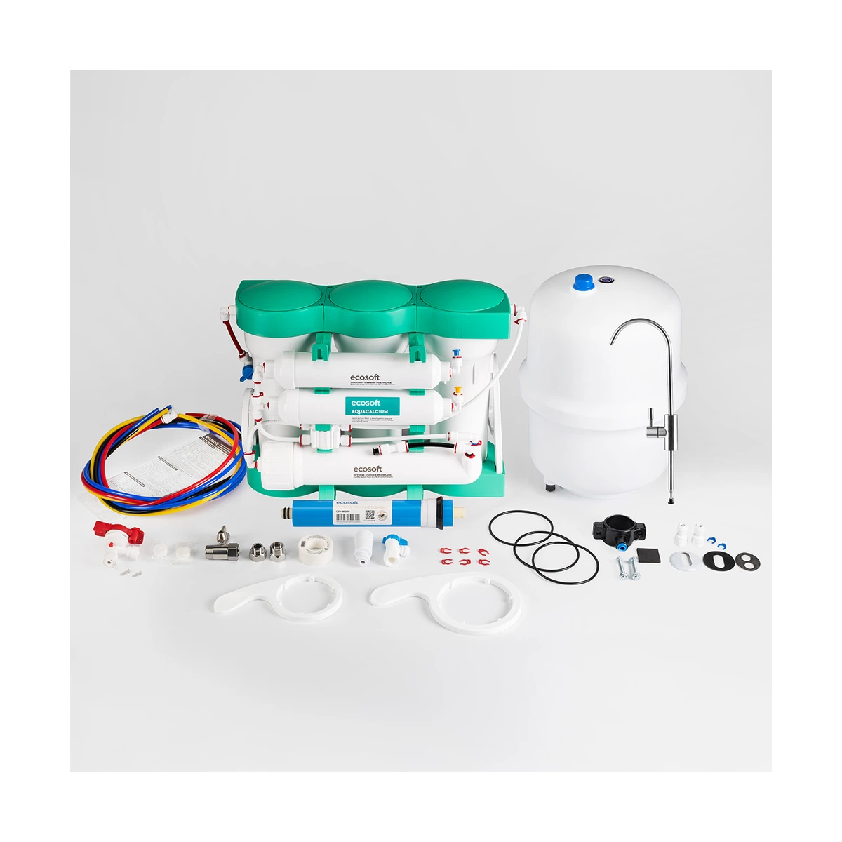 Фильтр обратного осмоса Ecosoft PURE AquaCalcium Mint с минерализацией кальцием, 6 ступеней, бак 7 л