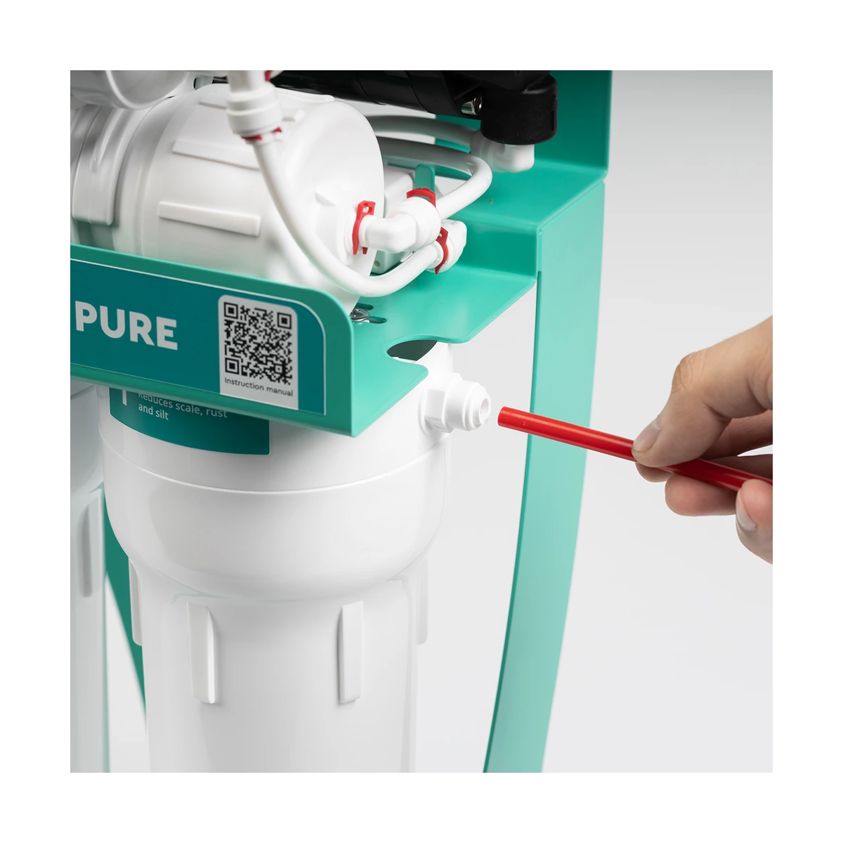 Фильтр обратного осмоса Ecosoft PURE AquaCalcium Mint с помпой на станине, кальций, от 2 бар