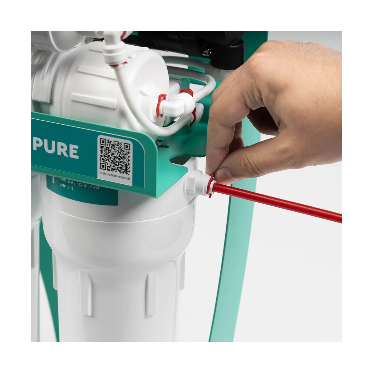 Фильтр обратного осмоса Ecosoft PURE AquaCalcium Mint с помпой на станине, кальций, от 2 бар