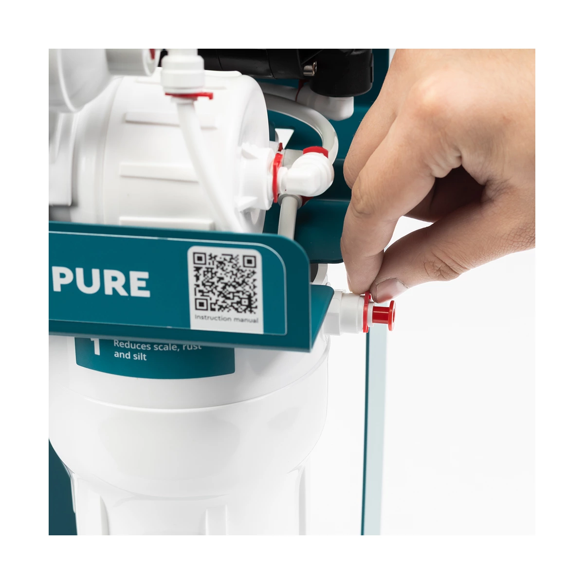 Фильтр обратного осмоса Ecosoft PURE Balance с помпой на станине, кальций и магний, от 2 бар