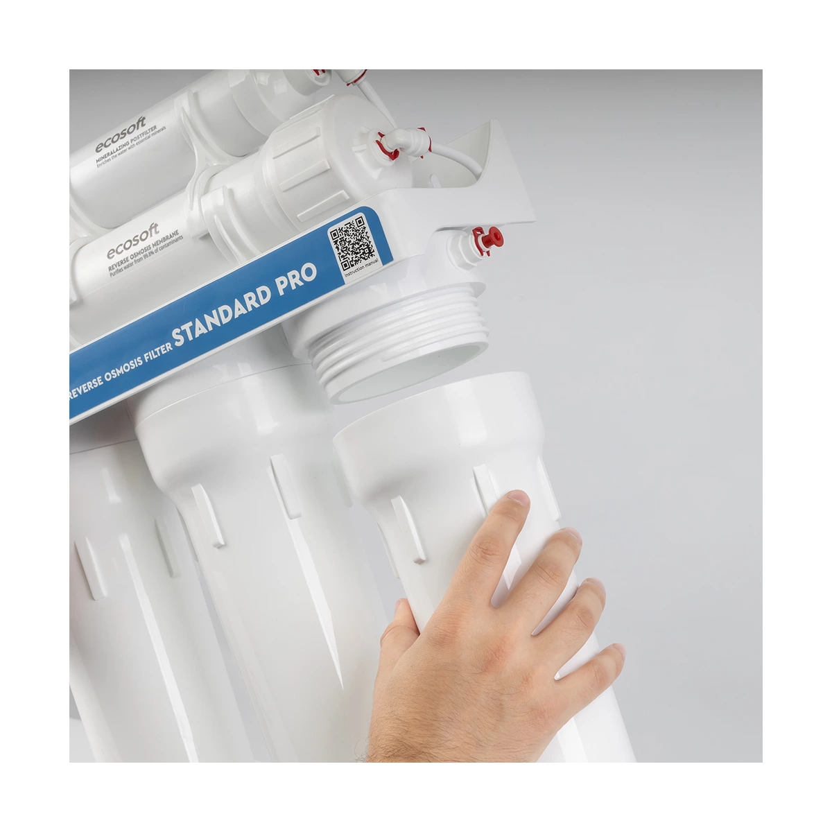 Фильтр обратного осмоса Ecosoft Standard PRO с минерализацией кальцием, 5 ступеней, бак 7 л