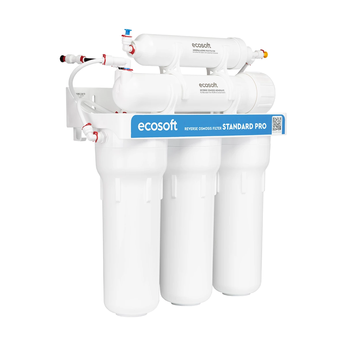 Фильтр обратного осмоса Ecosoft Standard PRO с минерализацией кальцием, 5 ступеней, бак 7 л